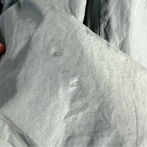 ARITZIA TNA Bel Air Oversized Pant in Dark Spruce Green Size Large Lightweight - Picture 10 of 15